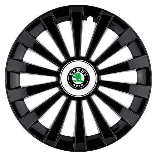 Комплект 4 таса Meridian черни R16, съвместими с Skoda
