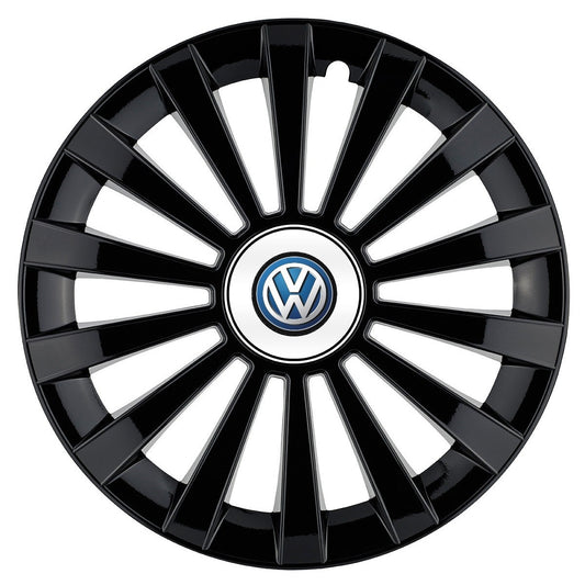 Set 4 capace roti Meridian negru R16 Compatibil Cu Volkswagen