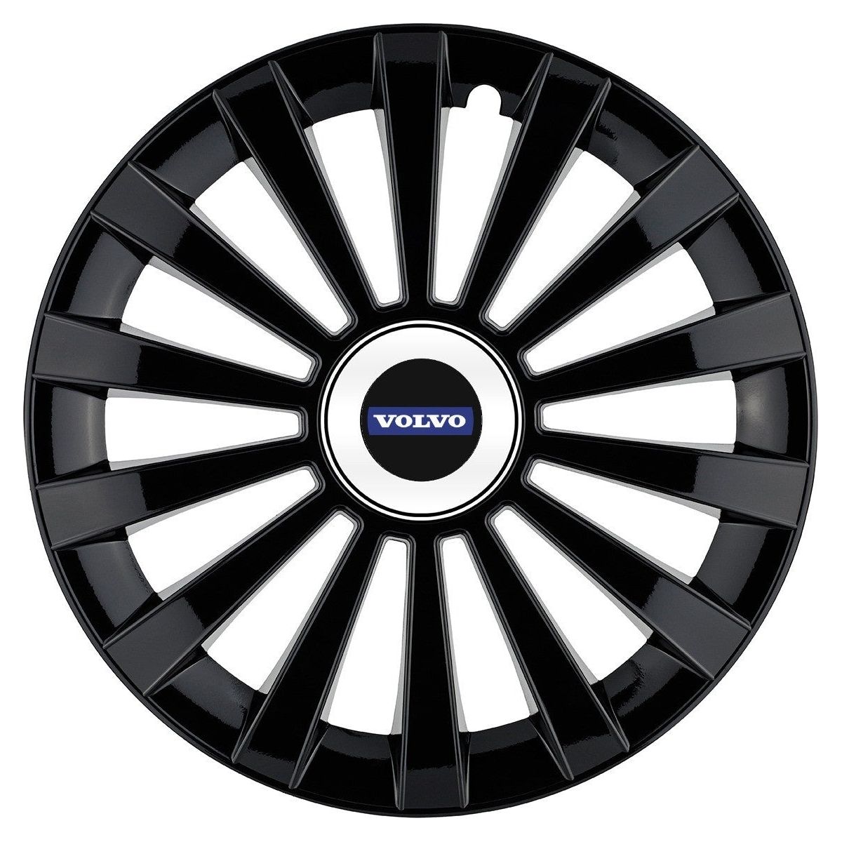 4 darabos Meridian fekete R16 keréktárcsa készlet, Volvo kompatibilis