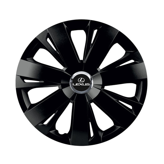 Set 4 capace roti Negre Cu Inel Cromat Energy R14 Compatibil Cu Lexus
