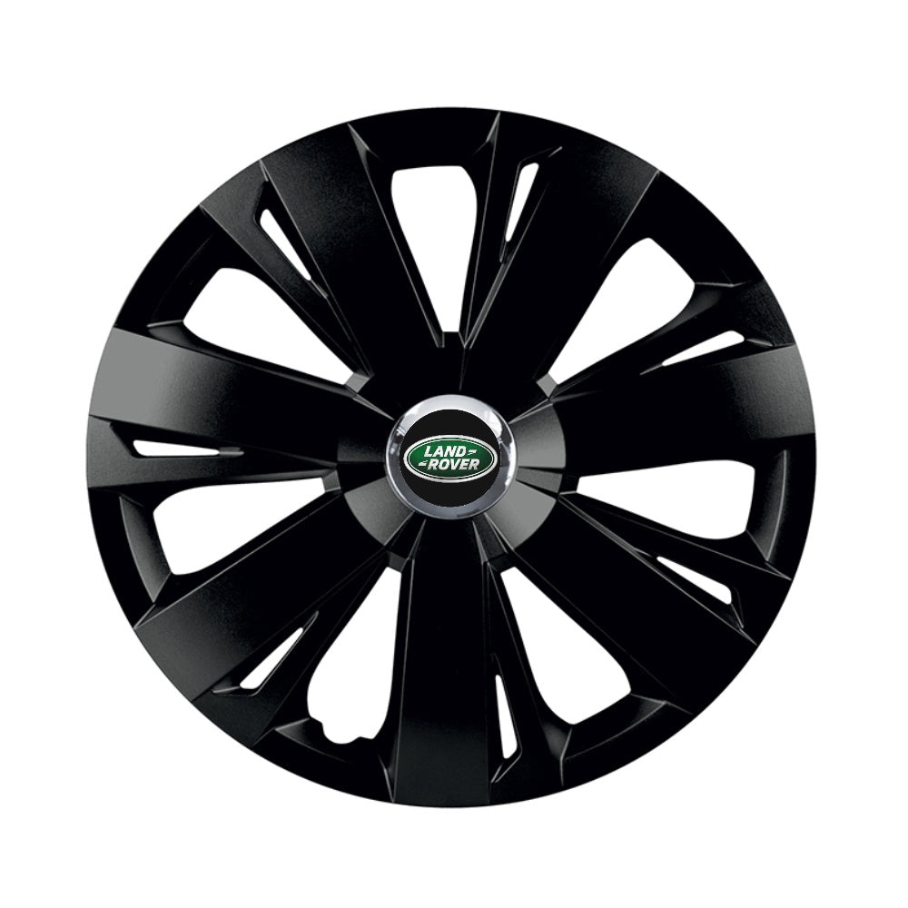 Set 4 capace roti Negre Cu Inel Cromat Energy R15 pentru gama auto Land Rover