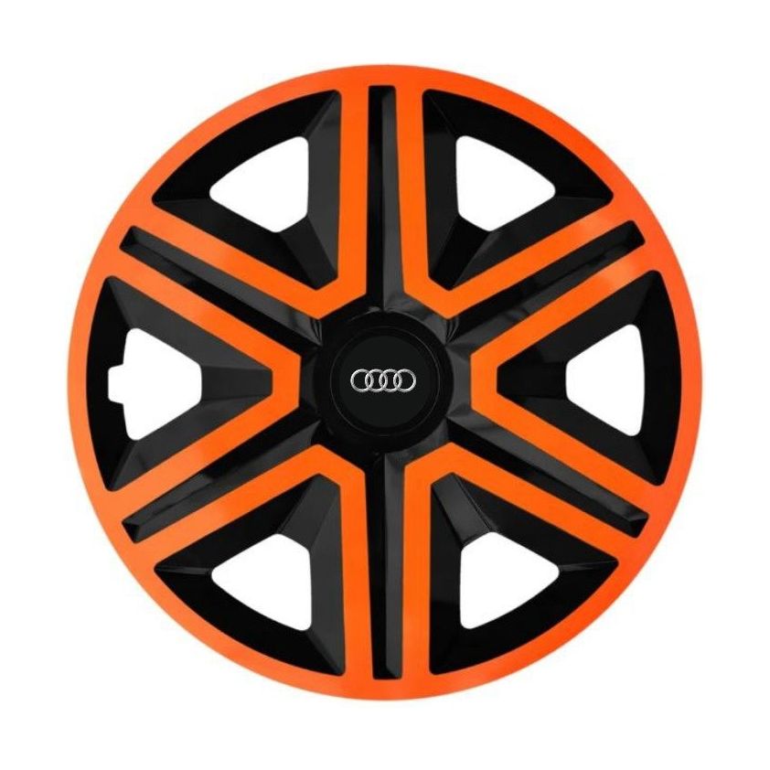 Set 4 capace roti Orange R15 Compatibil Cu Audi