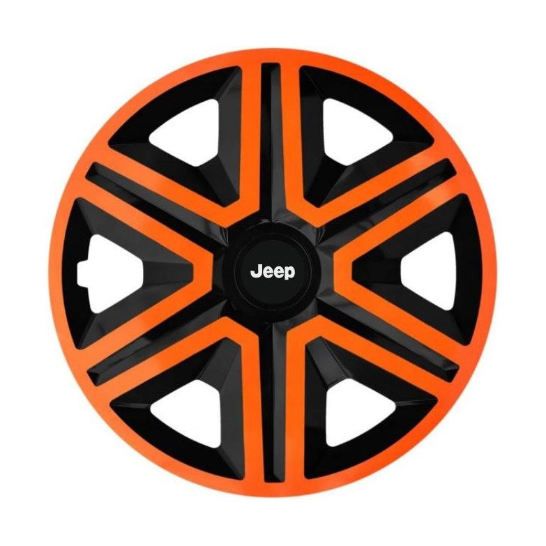 4 db-os narancssárga R15 kerékborítás készlet, Jeep-kompatibilis