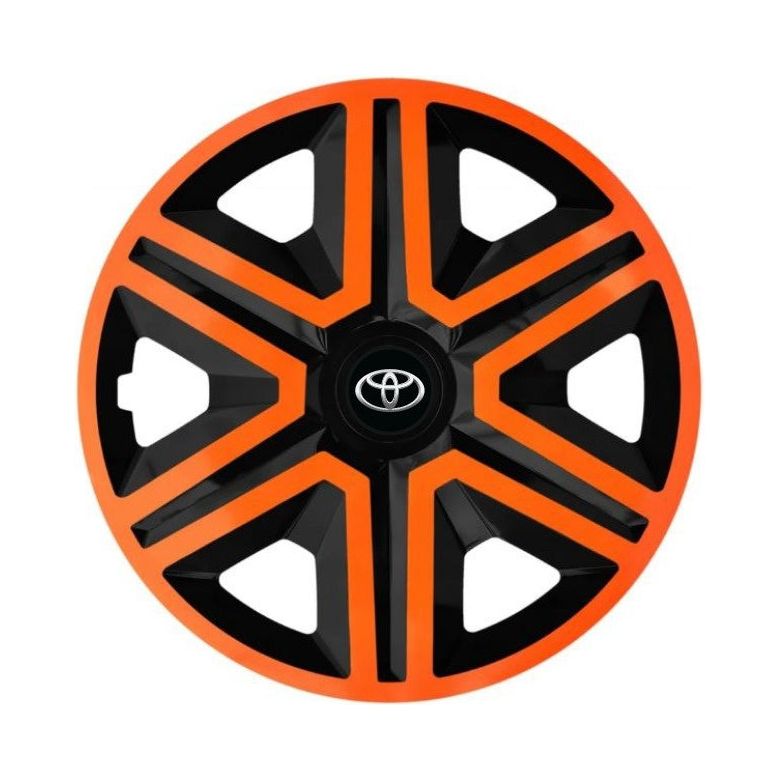 Set 4 capace roti Orange R15 Compatibil Cu Toyota