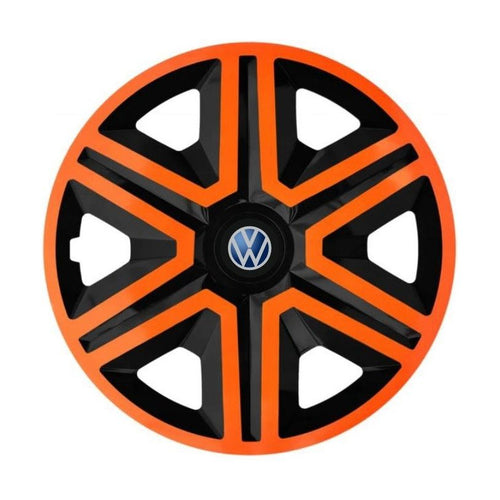Set 4 capace roti Orange R15 Compatibil Cu VW