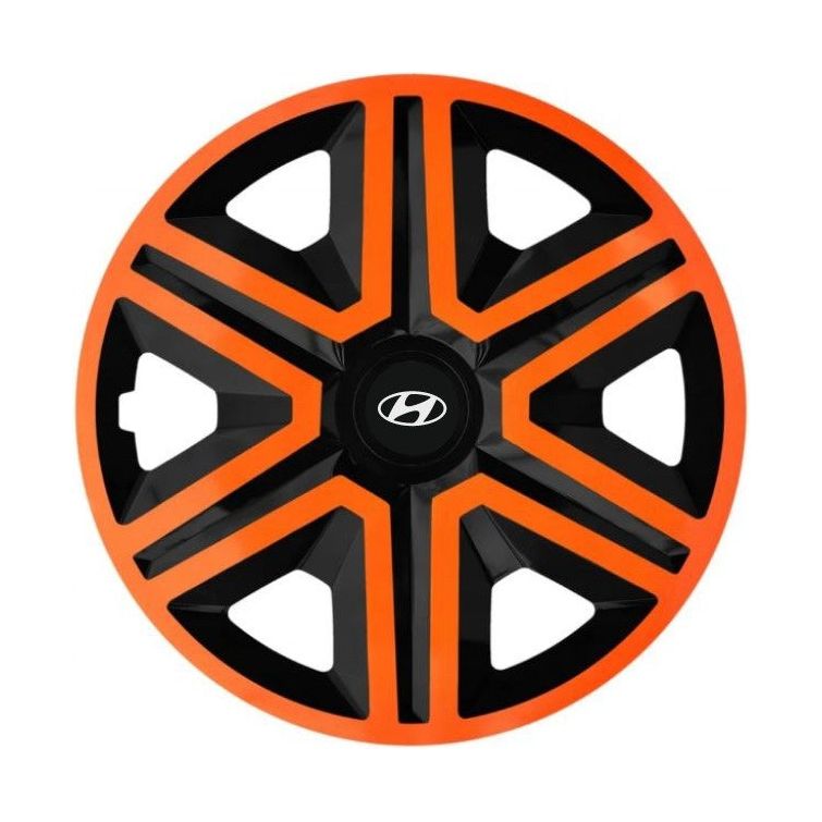 4 db-os narancssárga R16-os kerékborítás készlet, Hyundai-kompatibilis