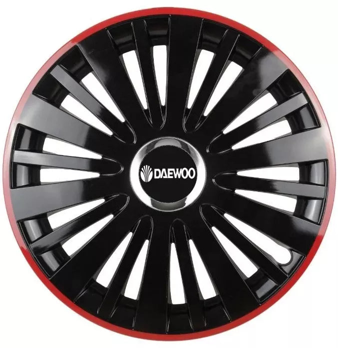 Set 4 Capace Roti pentru Daewoo model Falcon Black Cu Rama Rosie R16 DAEWOO