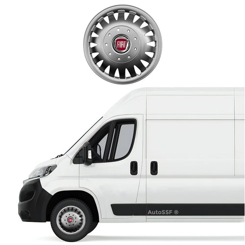 Set 4 capace roti potrivite jantelor de 15 inch bombate compatibile Fiat DUCATO, model 320