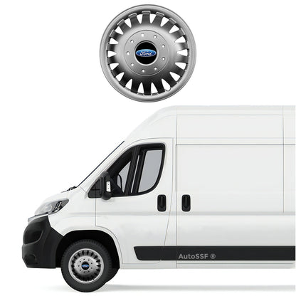 Set 4 capace roti potrivite jantelor de 15 inch bombate compatibile Ford TRANSIT, model 320