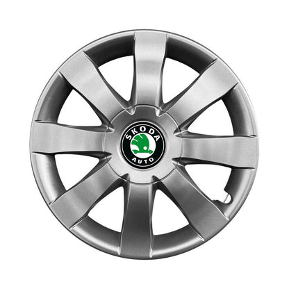 Set 4 capace roti potrivite jantelor de 15 inch compatibile gama SKODA model - 323