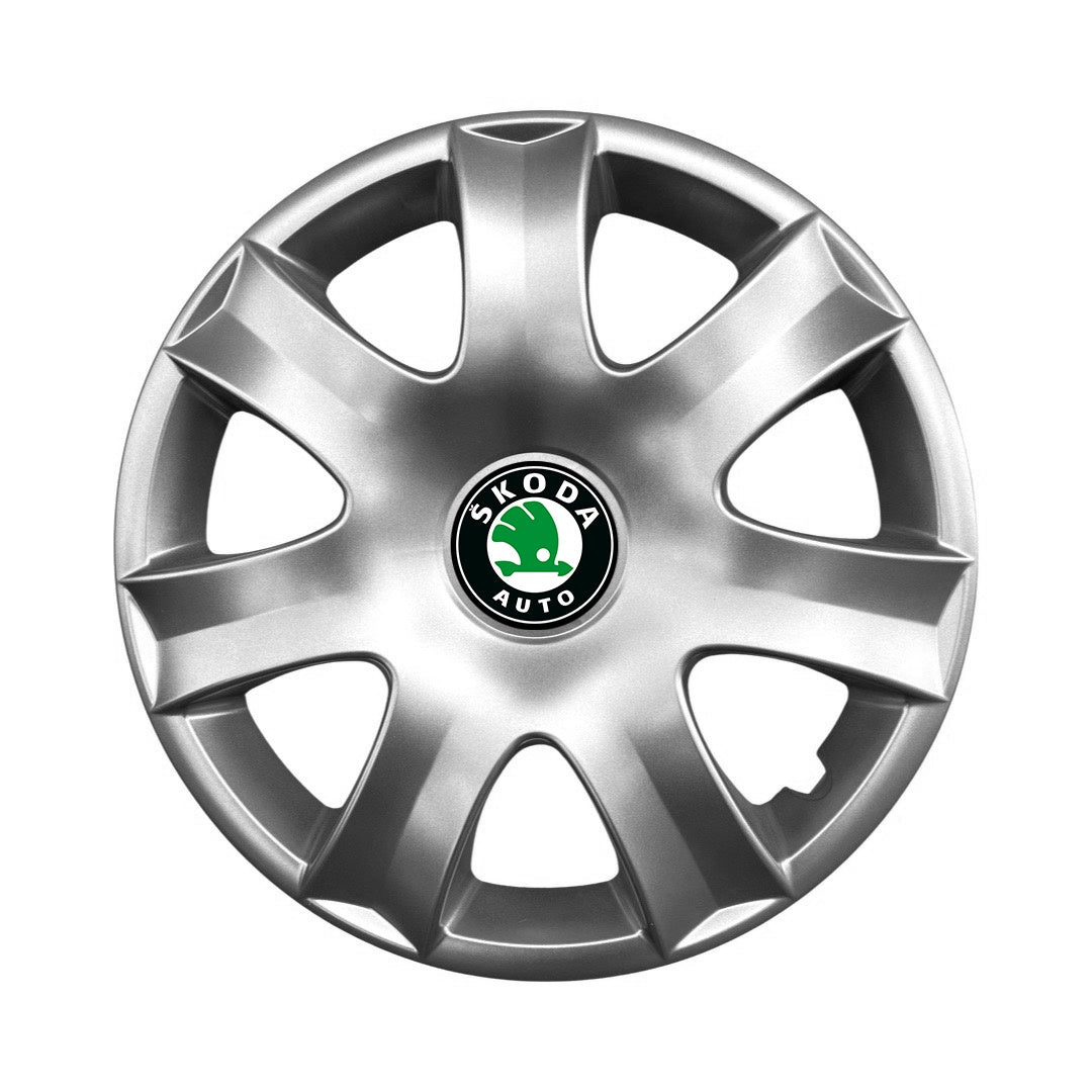 Set 4 capace roti potrivite jantelor de 15 inch compatibile gama SKODA model - 326