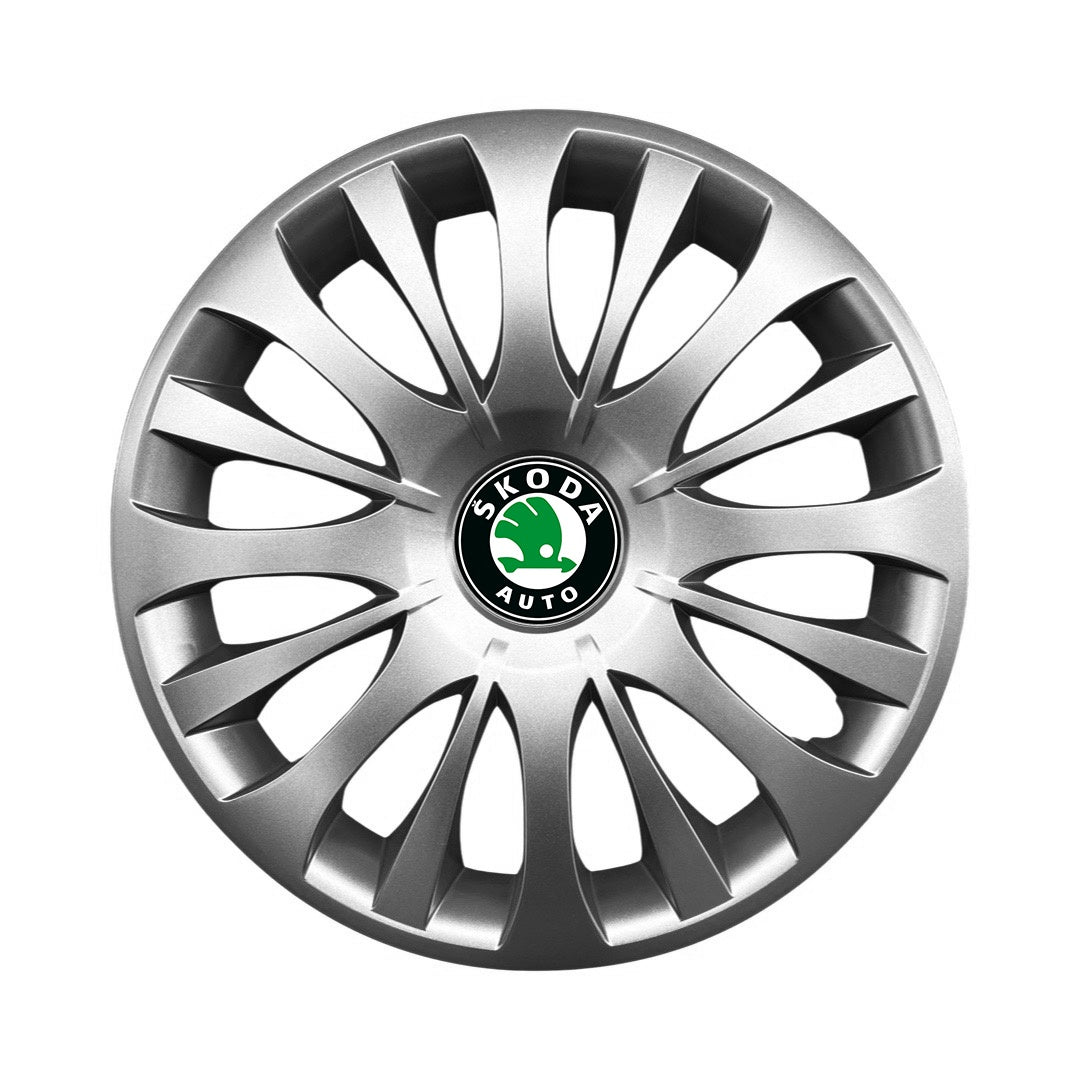 Set 4 capace roti potrivite jantelor de 15 inch compatibile gama SKODA model - 329