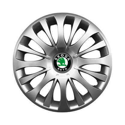 Set 4 capace roti potrivite jantelor de 15 inch compatibile gama SKODA model - 329