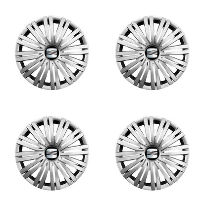 Set 4 capace roti 15 inchi (R15) compatibile SEAT Leon, Altea, Alhambra, Ibiza, Cordoba, Exeo Model - 339