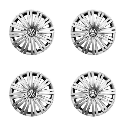 Set 4 capace roti 15 inchi (R15) compatibile VW Volkswagen Golf 4, 5, 6, 7, Passat B5, B6, B7, B8, Jeta, Polo, Sharan, Tiguan, Touran, Touareg, Caddy, Bora, - Model 339