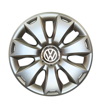 Set 4 capace roti 15 inchi (R15) compatibile VW Volkswagen Golf 4, 5, 6, 7, Passat B5, B6, B7, B8, Jeta, Polo, Sharan, Tiguan, Touran, Touareg, Caddy, Bora, - Model 335