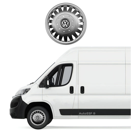 Set 4 capace roti potrivite jantelor de 16 inch bombate compatibile VW CRAFTER, model 410