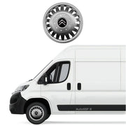 Set 4 capace roti potrivite jantelor de 16 inch bombate compatibile Citroen JUMPER, model 410