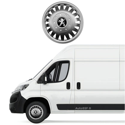 Set 4 capace roti potrivite jantelor de 16 inch bombate compatibile Peugeot BOXER, model 410