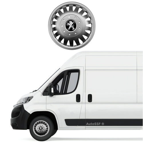 Set 4 capace roti potrivite jantelor de 16 inch bombate compatibile Peugeot BOXER, model 410