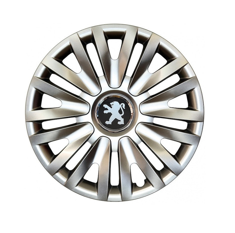 Set 4 capace roti 16 inchi (R16) compatibile PEUGEOT 106, 107, 206, 207, 306, 307, 308, 406, 407, EXPERT, PARTNER, 3008, Model -412