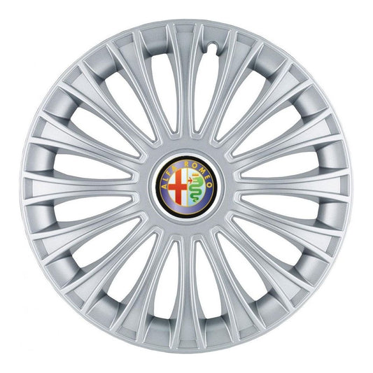 Set 4 Capace Roti, potrivite jantelor de R14, pentru Alfa Romeo, model dino cromat