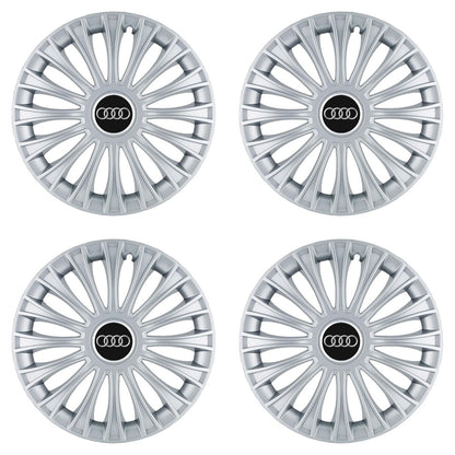 Set 4 Capace Roti, potrivite jantelor de R14, pentru Audi, model dino cromat