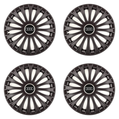 Set 4 Capace Roti, potrivite jantelor de R14, pentru Audi, model dino Negru