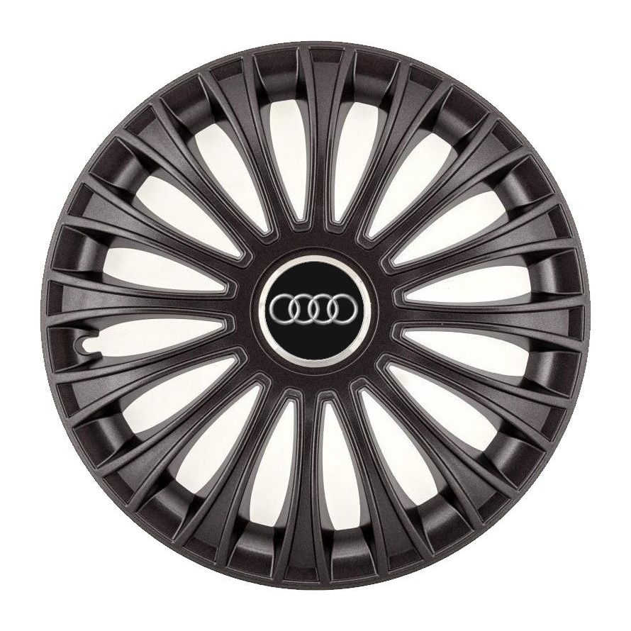 4 db-os dísztárcsa készlet, R14 felnikre alkalmas, Audi Dino modellhez, fekete színben