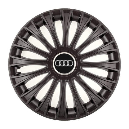4 db-os dísztárcsa készlet, R14 felnikre alkalmas, Audi Dino modellhez, fekete színben