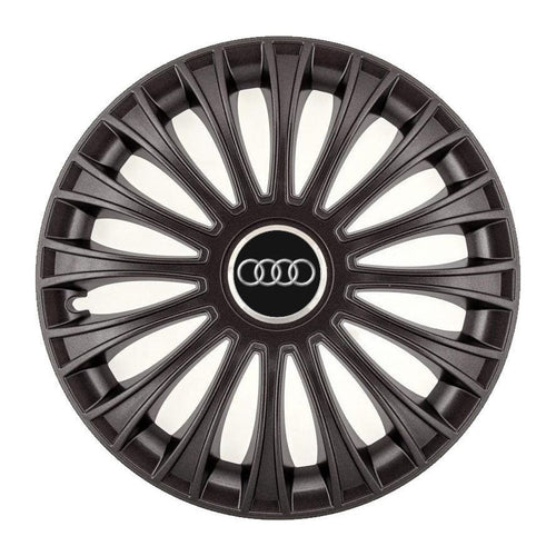 Set 4 Capace Roti, potrivite jantelor de R14, pentru Audi, model dino Negru