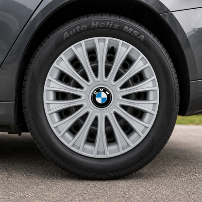 Set 4 Capace Roti, potrivite jantelor de R14, pentru BMW, model dino cromat