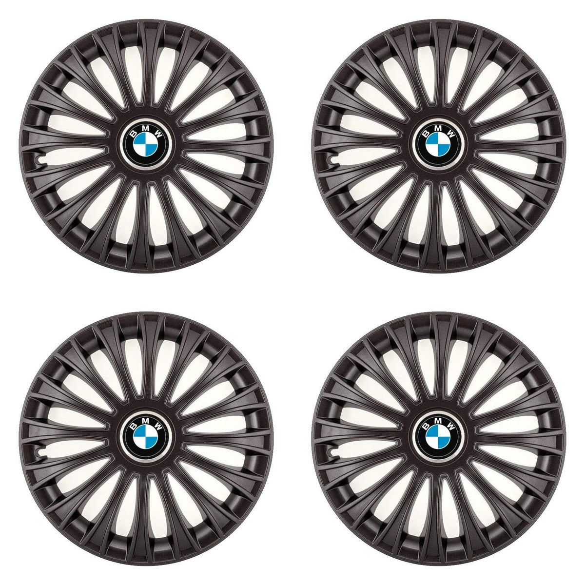 Set 4 Capace Roti, potrivite jantelor de R14, pentru BMW, model dino Negru