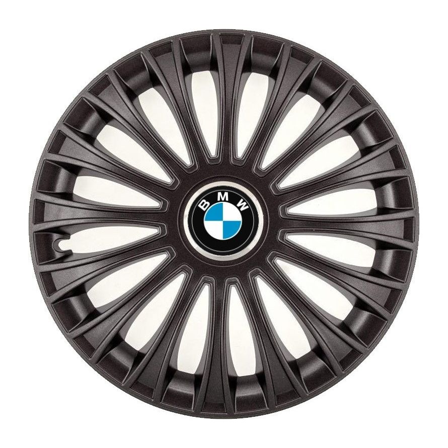 Комплект 4 таса, подходящи за джанти R14, за BMW, модел черен динозавър
