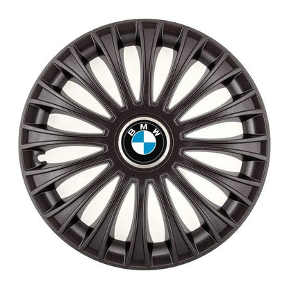 Комплект 4 таса, подходящи за джанти R14, за BMW, модел черен динозавър
