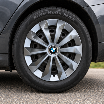 Set 4 Capace Roti 14 inchi (R14) Fame Gri, Compatibile Cu BMW