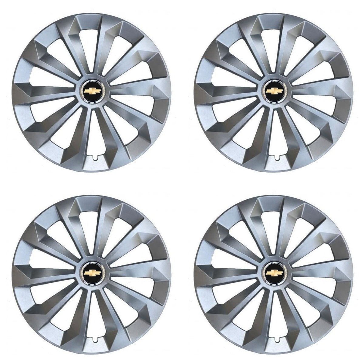 Set 4 Capace Roti 14 inchi (R14) Fame Gri, Compatibile Cu Chevrolet