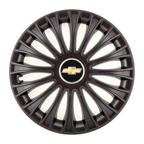 Set 4 Capace Roti, potrivite jantelor de R14, pentru Chevrolet, model dino Negru