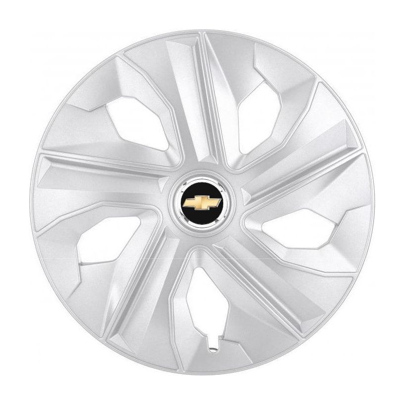 Set 4 Capace Roti, potrivite jantelor de R14, pentru Chevrolet, model luna cromat