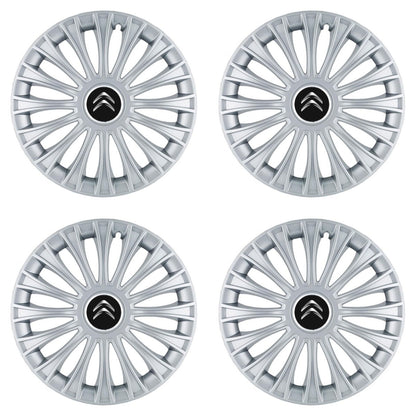 Set 4 Capace Roti, potrivite jantelor de R14, pentru Citroen, model dino cromat