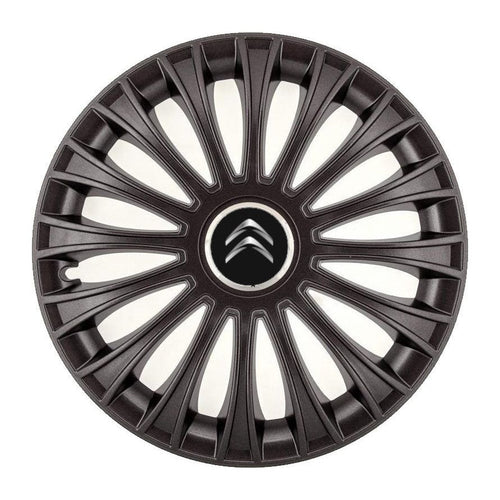 Set 4 Capace Roti, potrivite jantelor de R14, pentru Citroen, model dino Negru