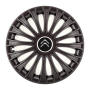 Set 4 Capace Roti, potrivite jantelor de R14, pentru Citroen, model dino Negru