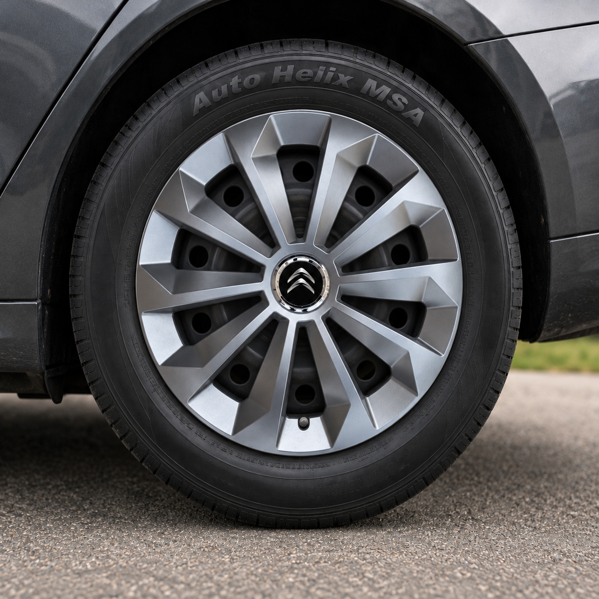 Set 4 Capace Roti 14 inchi (R14) Fame Gri, Compatibile Cu Citroen