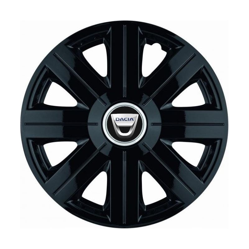 Set 4 Capace Roti, potrivite jantelor de R14, pentru Dacia, model Cosmos Negru