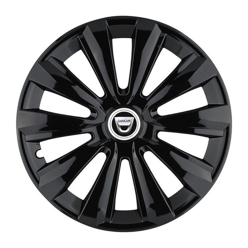 Комплект 4 таса, подходящи за 14-цолови джанти, за Dacia, модел delta черен