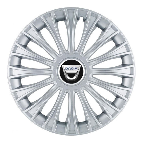 Set 4 Capace Roti, potrivite jantelor de R14, pentru Dacia, model dino cromat