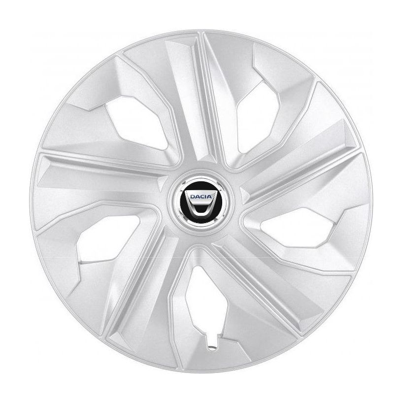 Set 4 Capace Roti, potrivite jantelor de R14, pentru Dacia, model luna cromat