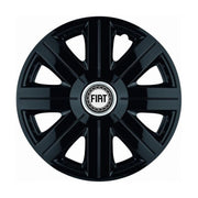 Set 4 Capace Roti, potrivite jantelor de R14, pentru Fiat, model Cosmos Negru