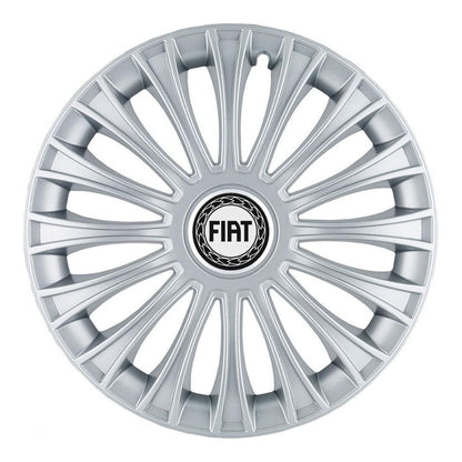Set 4 Capace Roti, potrivite jantelor de R14, pentru Fiat, model dino cromat