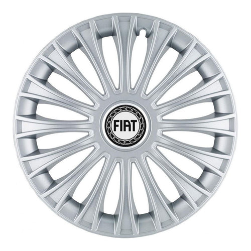 Комплект 4 таса, подходящи за джанти R14, за Fiat, хромиран модел дино